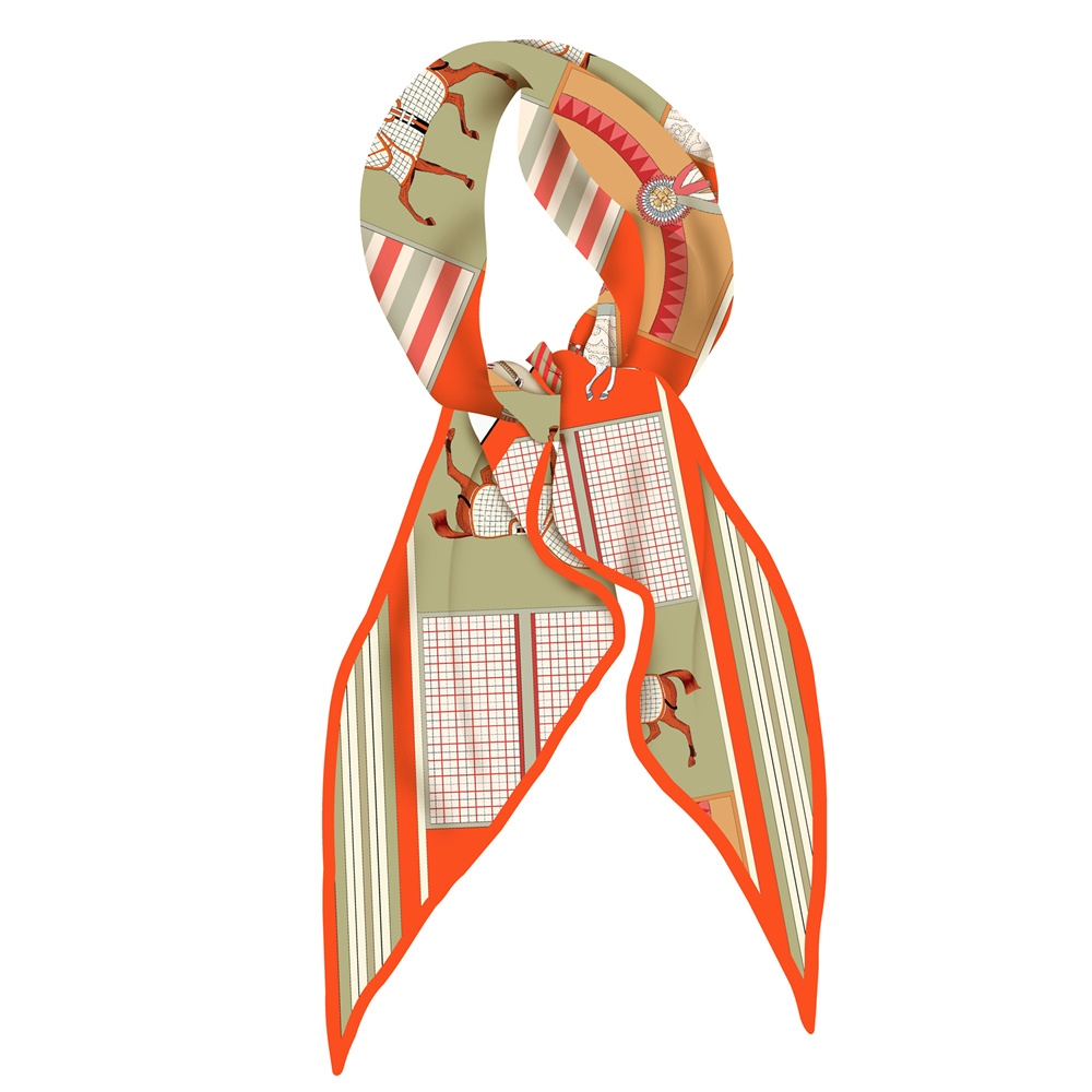 Silk Scarf Square - Yeni Tasarım Moda Baskılı İpek Eşarplar
