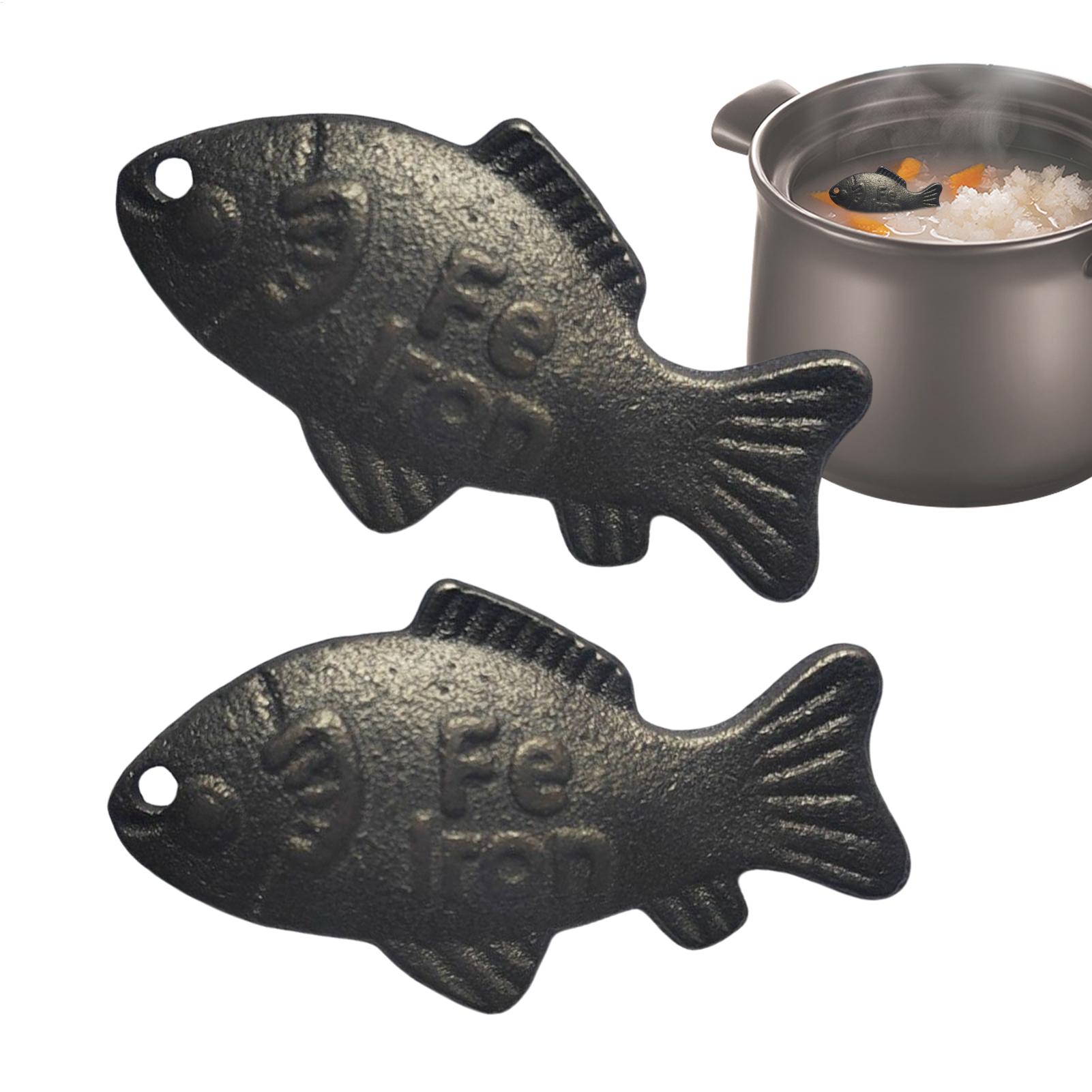 Women Kitchen Accessories - 2 Parça Demir Balık Doğal Demir