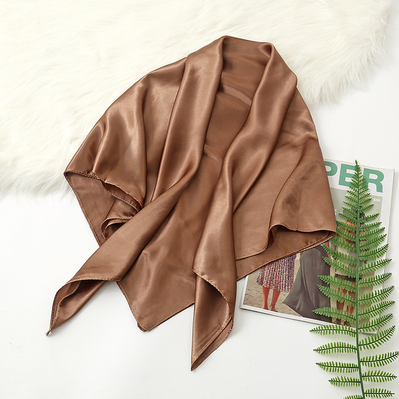 90cm düz renkler atkısı başört - Silk Scarf Square incelemesi ve fiyatı